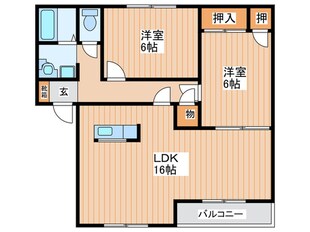 ハイム・ボナールの物件間取画像